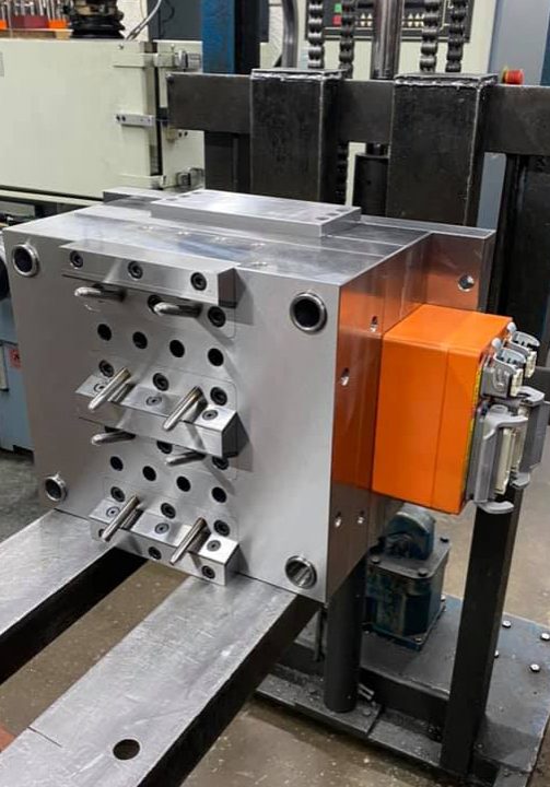 3 Another injection mould completed today and off to the customer for trials. This mould creates 8 impressions of a container used for storing and transporting covid-19 test swabs to, and within the test labs and accompanies the mould I completed a few weeks ago for a specially designed self sealing cap.
It has a custom made 8 impression hot runner manifold system, which will give my customer the ability to fill the cavities quickly and achieve consistent and high quality mouldings.
All the cores and cavities for this mould were required to be high glossed polished to a mirror finish to achieve a high level of transparency on the mouldings, which is a key factor for the containers end use.